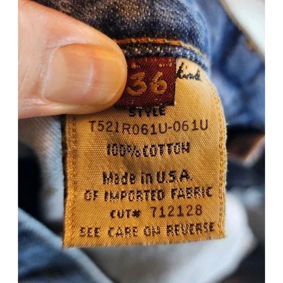 7 of a Kind Jeans Men's 36 Made in USA Button Fly Medium Wash Pants - Picture 2 of 10